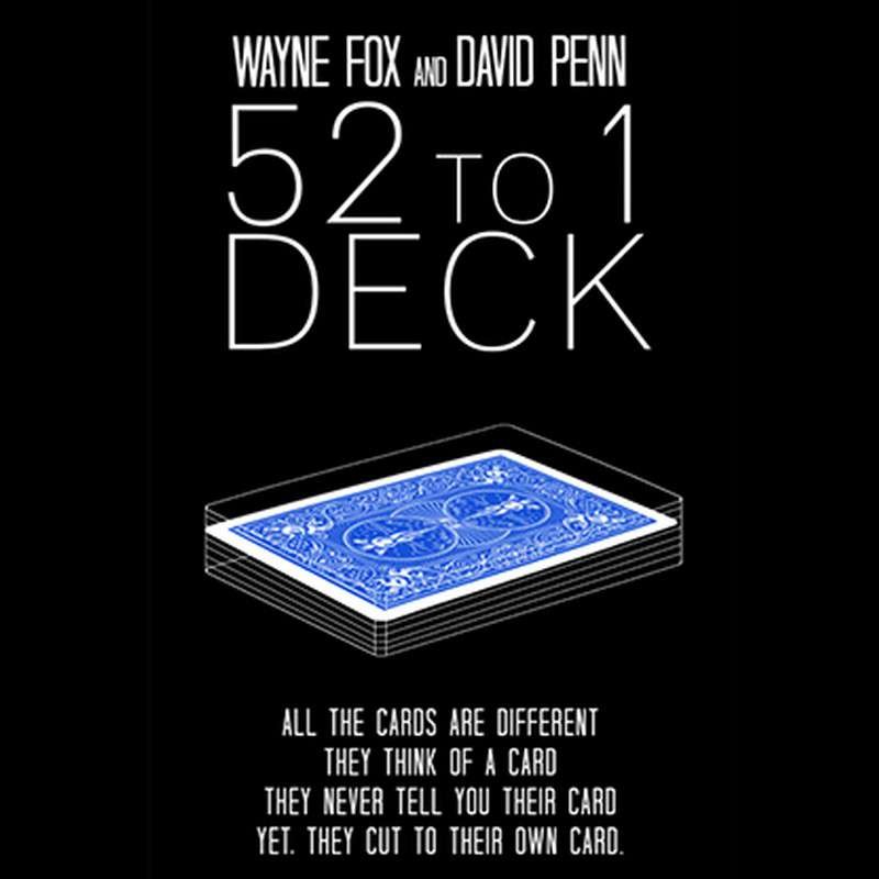 The 52 to 1 Deck by Wayne Fox and David Penn BLUE