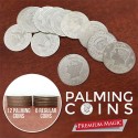 Monedas para Empalmar - Tipo 1/2 dólar, 12 piezas - Premium Magic