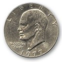 Moneda de 1 Dólar Eisenhower (sin trucar)