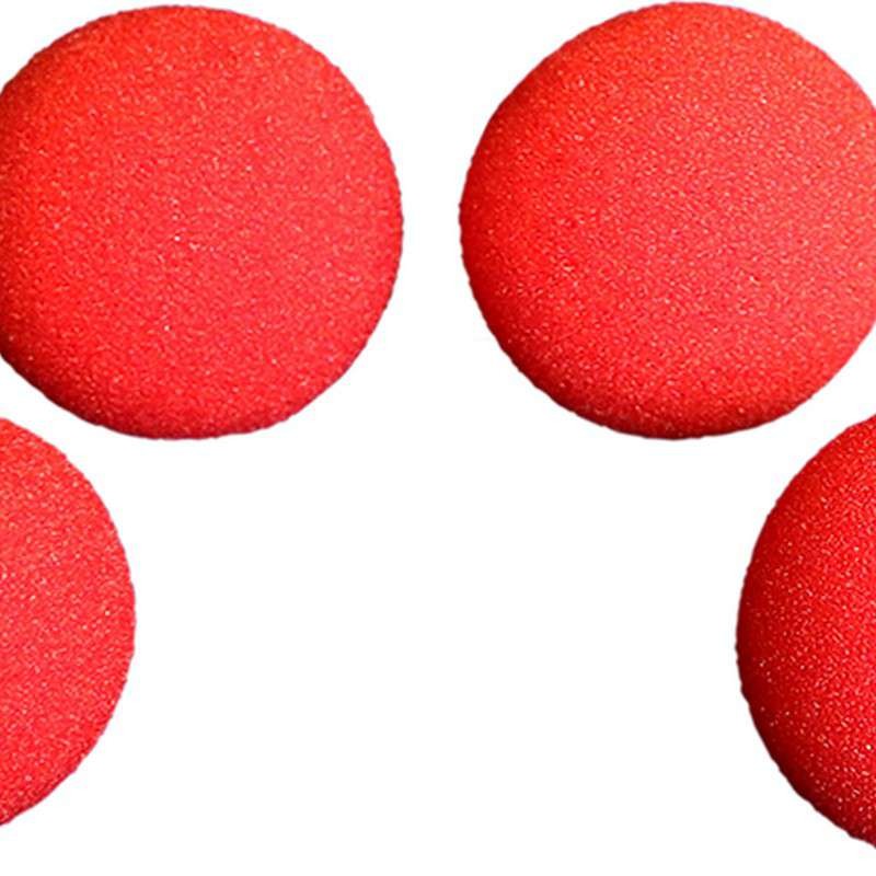 2.5" 4 Super Soft Sponge Balls (Red)