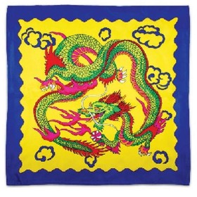 Pañuelo Dragon de Seda Sitta  - Amarillo - 30 cm