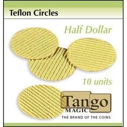 Teflon Circles Half Dollar Size x 10 Units - Tango