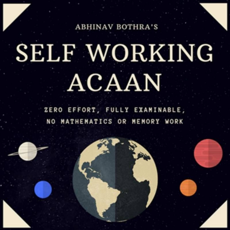 Self-Working ACAAN by Abhinav Bothra Mixed Media DOWNLOAD