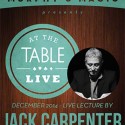 At the Table Live Lecture - Jack Carpenter 12/3/2014 - video DOWNLOAD