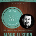 At the Table Live Lecture - Mark Elsdon 9/24/2014 - video DESCARGA