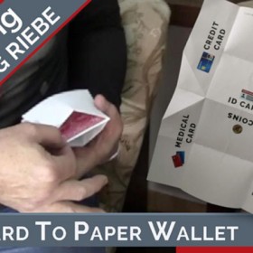 Descarga Magia con Cartas Card to Paper Wallet by Hans Trixer/Wolfgang Riebe Mixed Media DESCARGA MMSMEDIA - 1