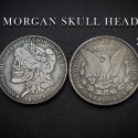 Magic with Coins Morgan Skull Head coin by Men Zi Magic TiendaMagia - 1