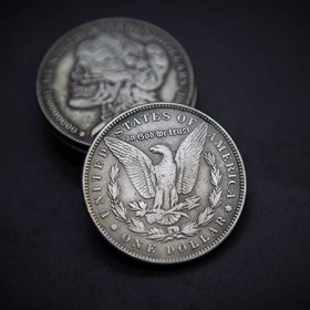 Magic with Coins Morgan Skull Head coin by Men Zi Magic TiendaMagia - 3