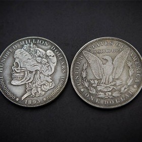 Magic with Coins Morgan Skull Head coin by Men Zi Magic TiendaMagia - 4