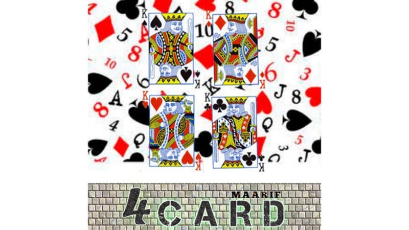 Card Magic and Trick Decks Four Cards by Maarif video DOWNLOAD MMSMEDIA - 1