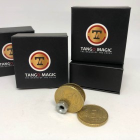 Coin Thru Card - 50 Cent Euro by Tango Magic