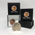 Copper Silver Coin Half Dollar and English Penny - Tango