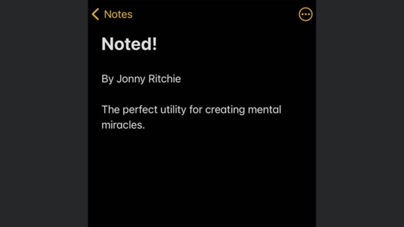 Descargas - Mentalismo Noted by Jonny Ritchie video DESCARGA MMSMEDIA - 1