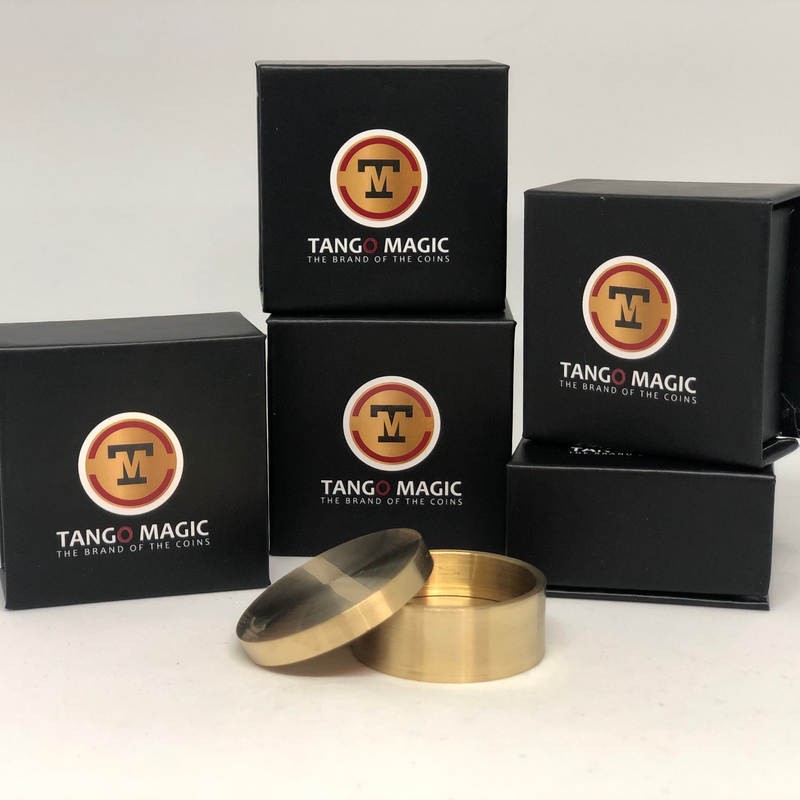 Magic with Coins Slot Okito Box Brass - Tango Tango Magic - 2
