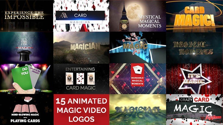Descargas de Teoria, Historia y Negocios 15 Magic Video Logos for Magicians by Wolfgang Riebe mixed media DESCARGA MMSMEDIA - 1