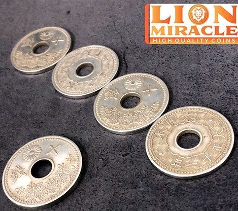 Magic with Coins Japanese Replica Old Coins Set by Lion Miracle TiendaMagia - 1