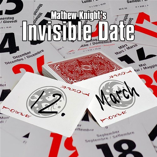 Card Tricks Invisible Date by Mathew Knight Card-Shark - 1