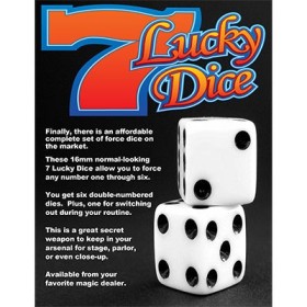Mentalism 7 Lucky Dice - Forcing Dice Set by Diamond Jim Tyler TiendaMagia - 1