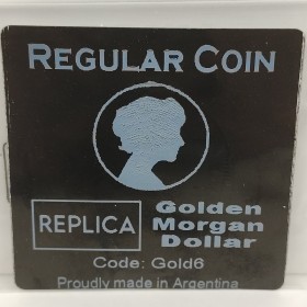 Magic with Coins Regular coin - Replica Golden Morgan Tango Magic - 3