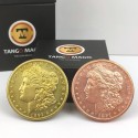 Magic with Coins Scotch and Soda Magnetic (gold/copper) - Replica Golden Morgan Tango Magic - 1
