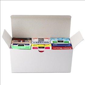 Box for 12 decks - White cardboard