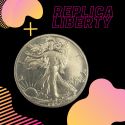 Moneda sin trucar - Réplica Walking Liberty - Tango Magic 