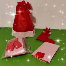 Santa Hat Tear with Stocking (6 units) 