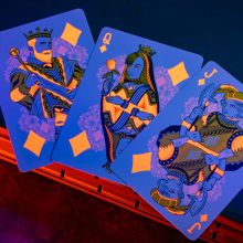 Bicycle Neon Solar-Orange Rider Back Playing Cards 