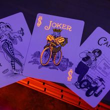 Bicycle Neon Solar-Orange Rider Back Playing Cards 