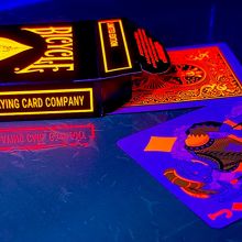 Bicycle Neon Solar-Orange Rider Back Playing Cards 