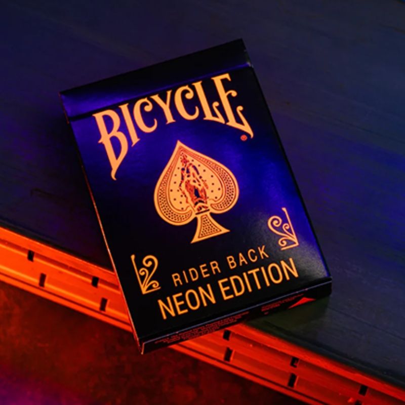 Bicycle Neon Solar-Orange Rider Back Playing Cards 